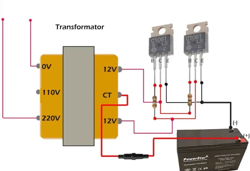 Rangkaian Inverter Mini