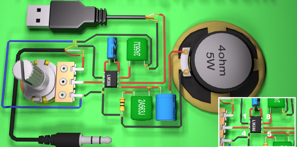 Skema Rangkaian Amplifier